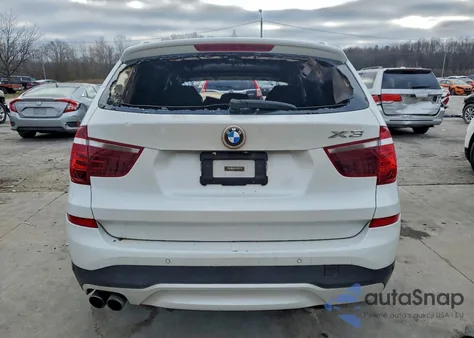 2016 BMW X3 xDrive28I from USA, damaged, VIN 5UXWX9C56G0D87084